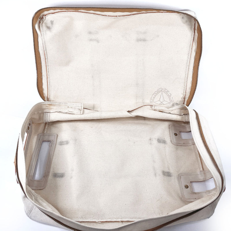 GLOBE TROTTER suitcase Carry-on 2-wheel Vulcanized fiber/leather blue blue unisex Second hand