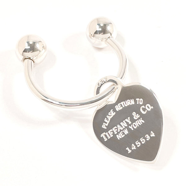 TIFFANY&Co. key ring heart tag key ring Return to Silver925 Silver Women Second hand