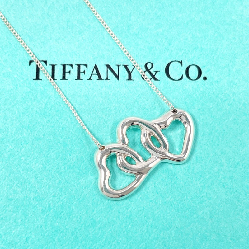 TIFFANY&Co. Necklace Triple heart Silver925 Silver Women Second hand