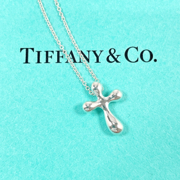 TIFFANY&Co. Necklace Cross mini Elsa Peretti Silver925 Silver Women Second hand