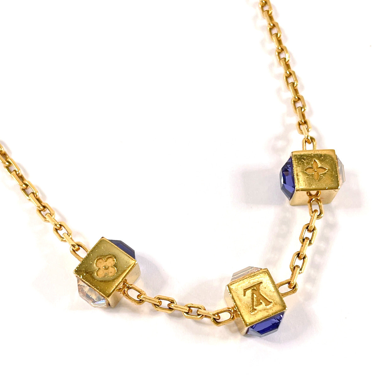 LOUIS VUITTON Necklace M65096 Corey Gamble metal/Swarovski gold