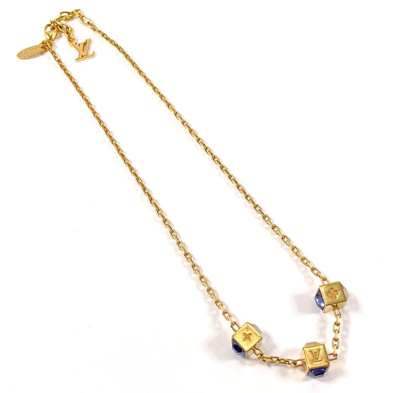 LOUIS VUITTON Necklace M65096 Corey Gamble metal/Swarovski gold Women Second hand