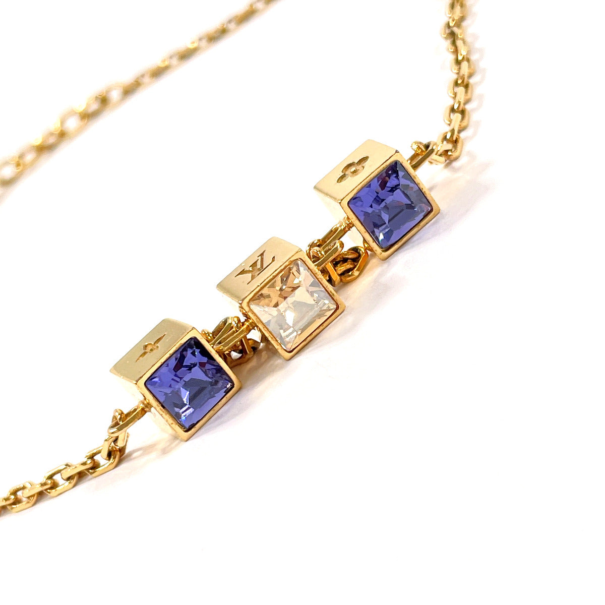 LOUIS VUITTON Necklace M65096 Corey Gamble metal/Swarovski gold