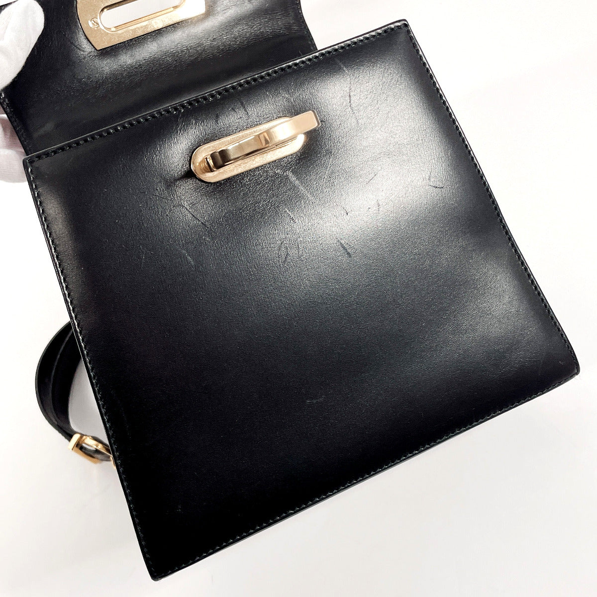 Salvatore Ferragamo Handbag AQ-212193 Gancini 2WAY leather Black