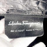 Salvatore Ferragamo Handbag AQ-21 8297 Embossing leather Black Women Second hand