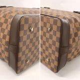 LOUIS VUITTON Boston bag N41130 West end PM Damier Brown mens Second hand