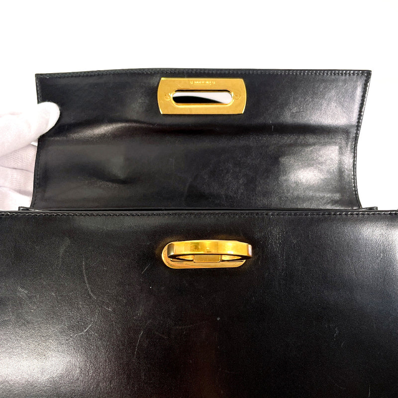 Salvatore Ferragamo Handbag O 21 2181 Gancini leather Black Women Second hand