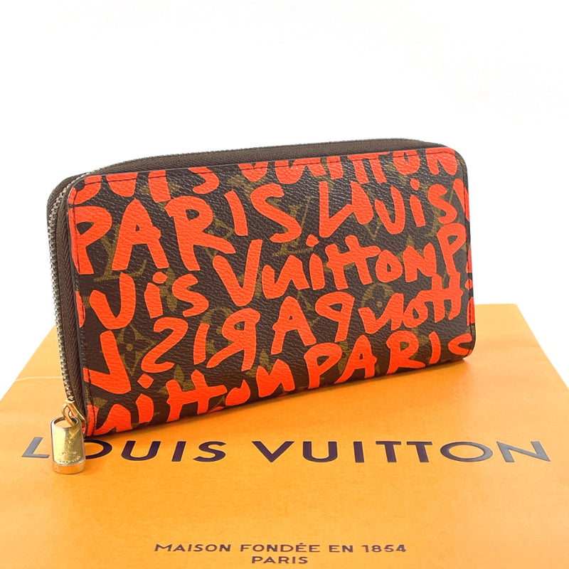 LOUIS VUITTON purse M93711 Zippy wallet Monogram graffiti Monogram canvas Brown Brown unisex Second hand