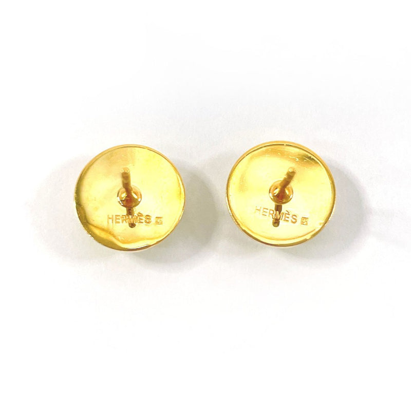 HERMES earring Eclipse metal gold gold Women Second hand