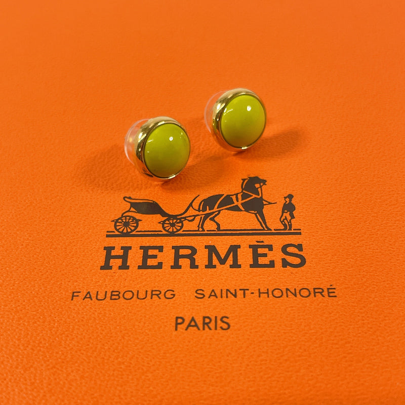 HERMES earring Eclipse metal gold gold Women Second hand