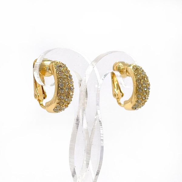 Christian Dior Earring Gold Plated/Rhinestone gold Women Second hand