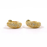 Christian Dior Earring vintage Gold Plated/Rhinestone gold Women