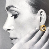 Christian Dior Earring Gold Plated/Rhinestone gold Women Second hand