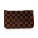 LOUIS VUITTON Pouch Neverfull attached pouch Damier Brown unisex Second hand