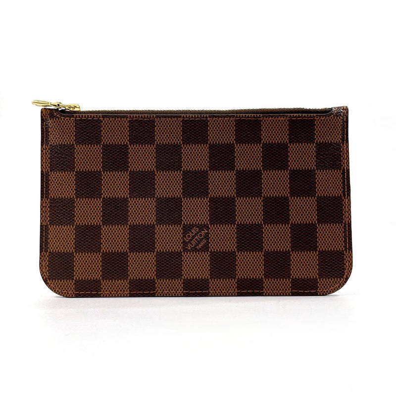 LOUIS VUITTON Pouch Neverfull attached pouch Damier Brown unisex Second hand