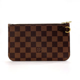 LOUIS VUITTON Pouch Neverfull attached pouch Damier Brown unisex Second hand