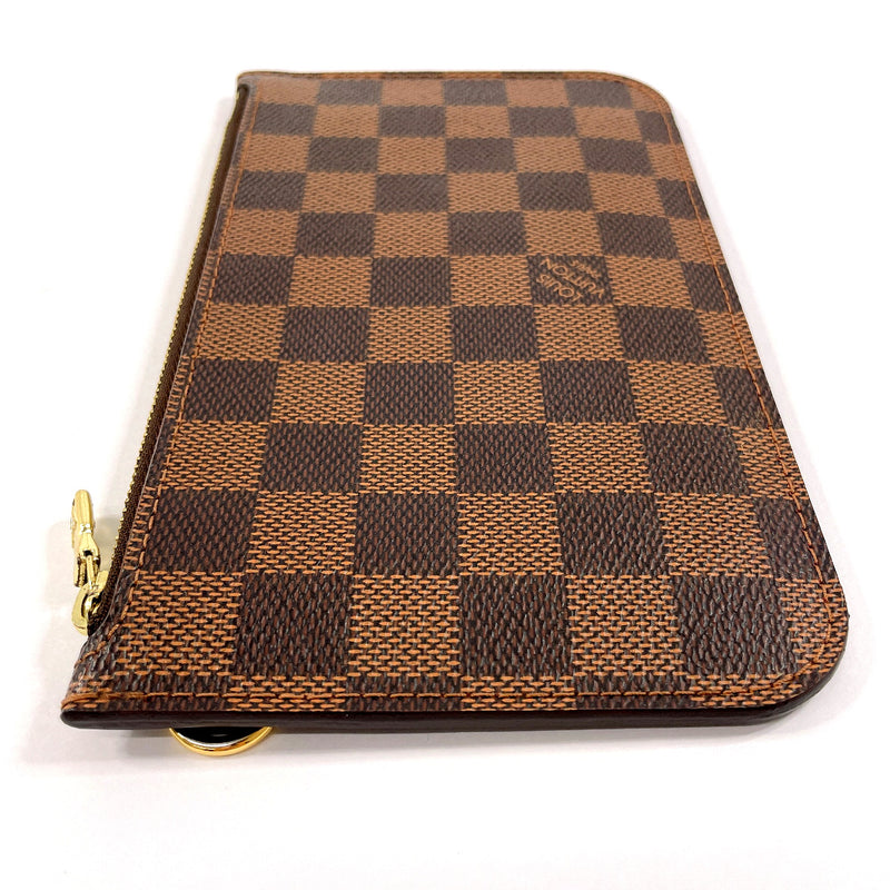 LOUIS VUITTON Pouch Neverfull attached pouch Damier Brown unisex Second hand