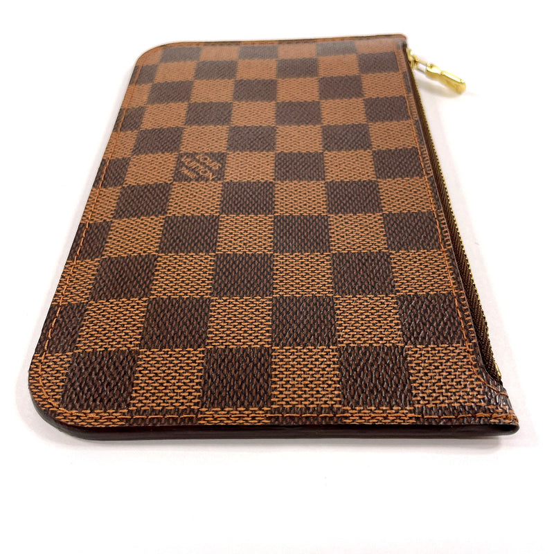 LOUIS VUITTON Pouch Neverfull attached pouch Damier Brown unisex Second hand