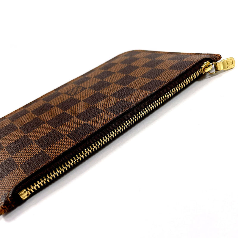 LOUIS VUITTON Pouch Neverfull attached pouch Damier Brown unisex Second hand