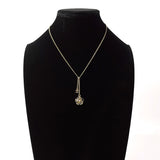 CHANEL Necklace Camellia COCO Mark vintage metal/Rhinestone gold 07 A Women Second hand