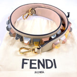 FENDI Shoulder strap Strap you Studs leather beige beige Women Second hand