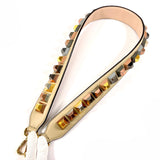 FENDI Shoulder strap Strap you Studs leather beige beige Women Second hand