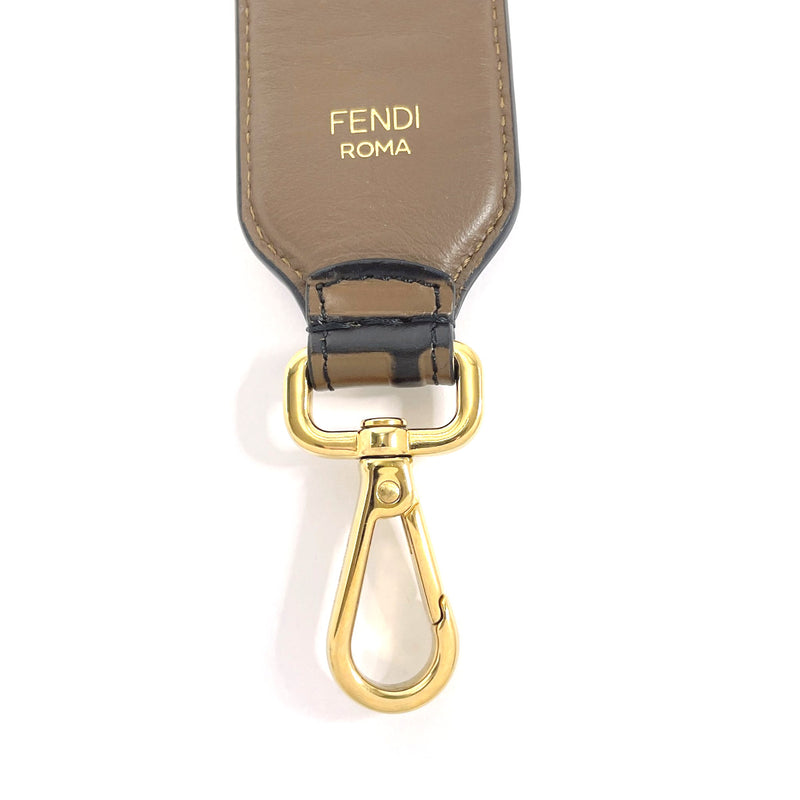 FENDI Shoulder strap 8AV105A5PJF13VK Mini strap you Zucca leather Brown Women Second hand