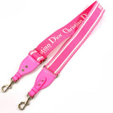 Dior Shoulder strap Embroidery canvas pink Women Second hand