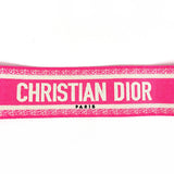 Dior Shoulder strap Embroidery canvas pink Women Second hand