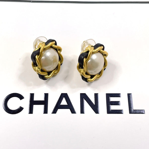 CHANEL Earring Gold Plated/Fake pearl gold 94 A Women Second hand