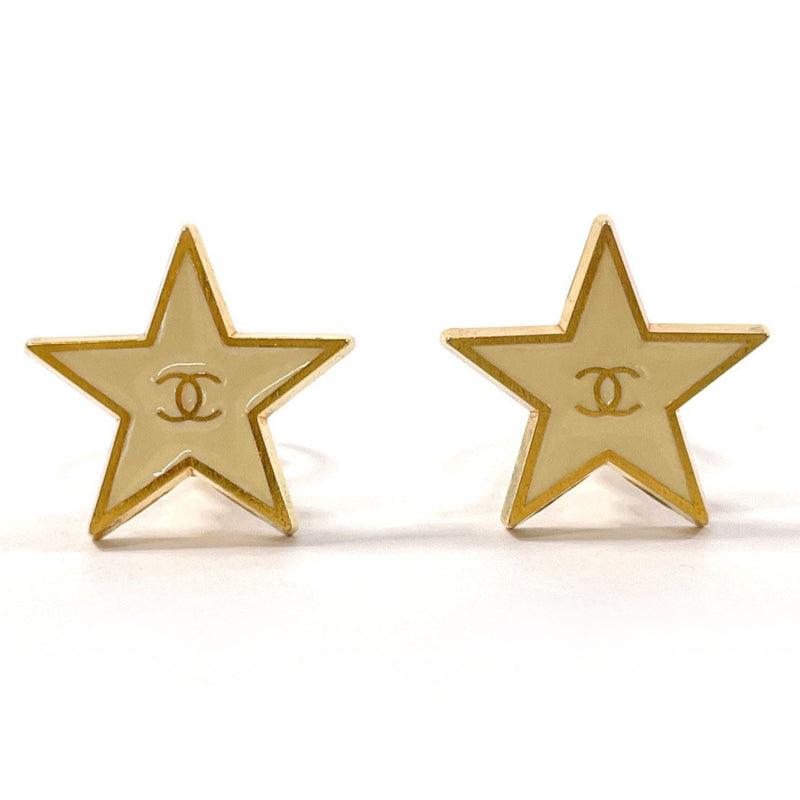 CHANEL Earring Star COCO Mark Gold Plated gold gold 01 P Women Second hand