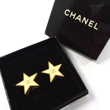 CHANEL Earring Star COCO Mark Gold Plated gold gold 01 P Women Second hand