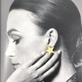 CHANEL Earring Star COCO Mark Gold Plated gold gold 01 P Women Second hand