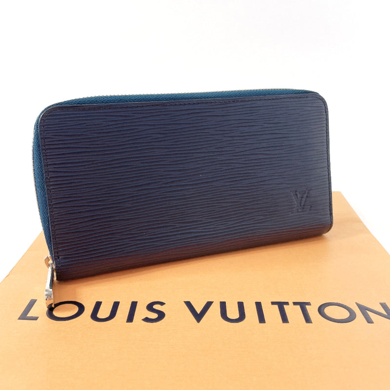 LOUIS VUITTON purse M61873 Zippy wallet Epi Leather Navy Navy mens Second hand