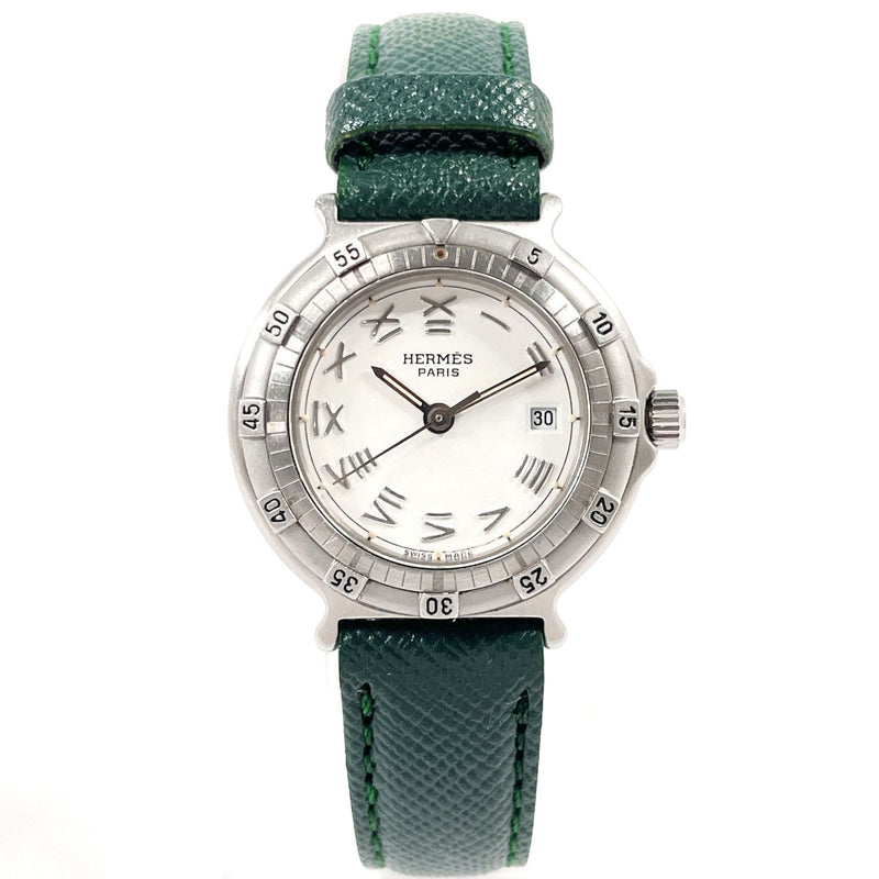 HERMES Watches Captain Nemo Stainless Steel/leather Silver Silver unisex Second hand