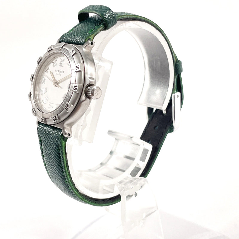 HERMES Watches Captain Nemo Stainless Steel/leather Silver Silver unisex Second hand