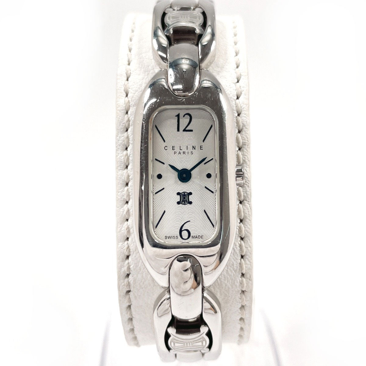 Celine Watch CELINE Watches Triomphe Breath Watch Stainless Steel/leather Silver Si ...