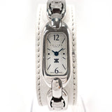 CELINE Watches Triomphe Breath Watch Stainless Steel/leather Silver Silver Women Second hand