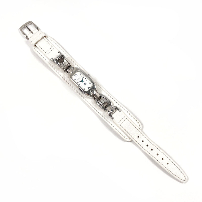 CELINE Watches Triomphe Breath Watch Stainless Steel/leather Silver Silver Women Second hand