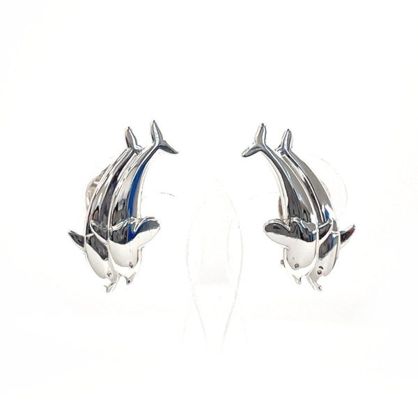 Georg Jensen Earring Dolphin Arno Malinowski 129 Silver925 Silver Women Second hand