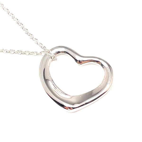 TIFFANY&Co. Necklace Open heart Elsa Peretti Silver925 Silver Women Second hand