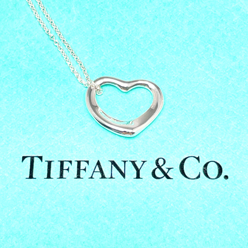 TIFFANY&Co. Necklace Open heart Elsa Peretti Silver925 Silver Women Second hand