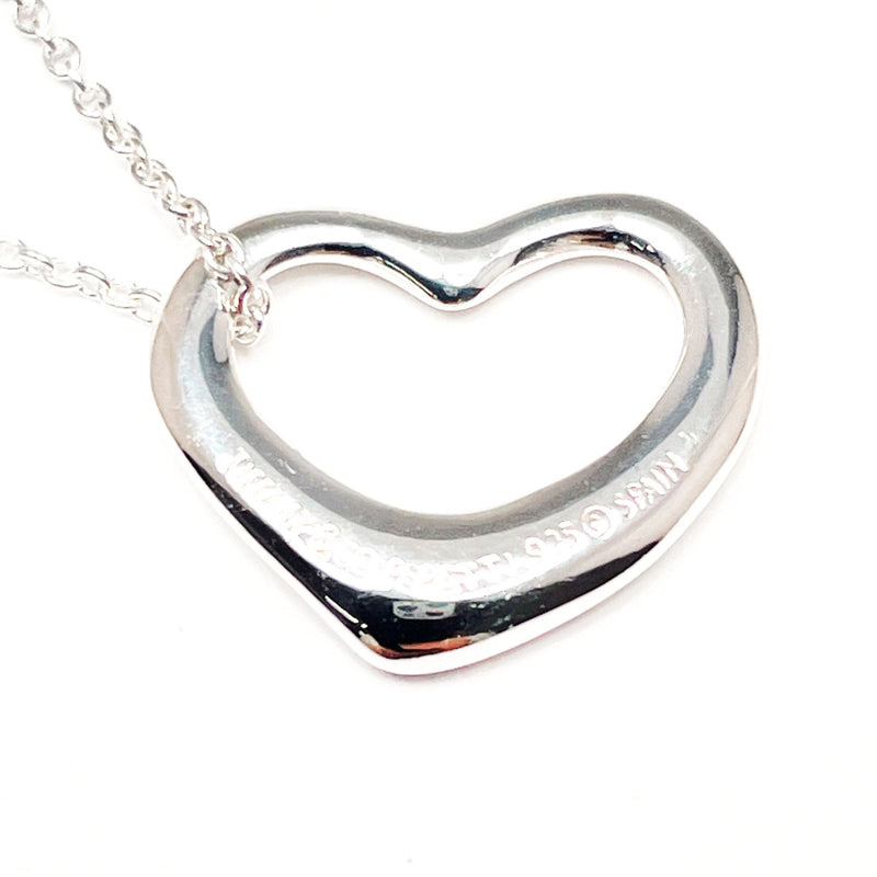 TIFFANY&Co. Necklace Open heart Elsa Peretti Silver925 Silver Women Second hand