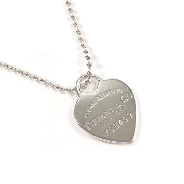 TIFFANY&Co. Necklace Heart tag Return to Silver925 Silver Women Second hand