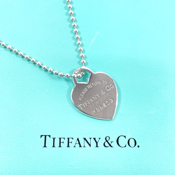TIFFANY&Co. Necklace Heart tag Return to Silver925 Silver Women Second hand