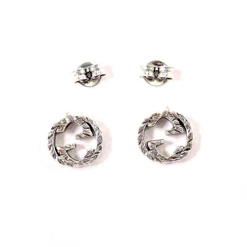 GUCCI earring 457109 J8400 0811 Interlocking G Silver925 Silver unisex Second hand