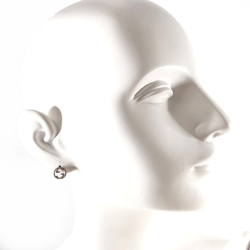 GUCCI earring 457109 J8400 0811 Interlocking G Silver925 Silver unisex Second hand