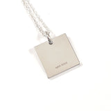 GUCCI Necklace Square plate Silver925 Silver unisex Second hand