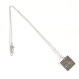GUCCI Necklace Square plate Silver925 Silver unisex Second hand