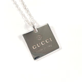 GUCCI Necklace Square plate Silver925 Silver unisex Second hand